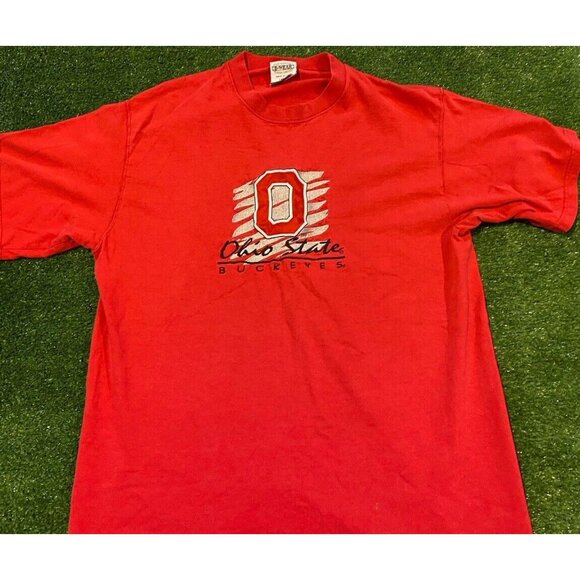 Vintage Ohio State Buckeyes shirt mens large embroidered OSU unisex adult 90s - Picture 3 of 9